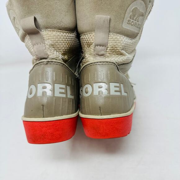 Sorel Tan Tivoli II Winter Snow Boots Pink Bottoms Size US Womens 6.5 - Picture 10 of 15